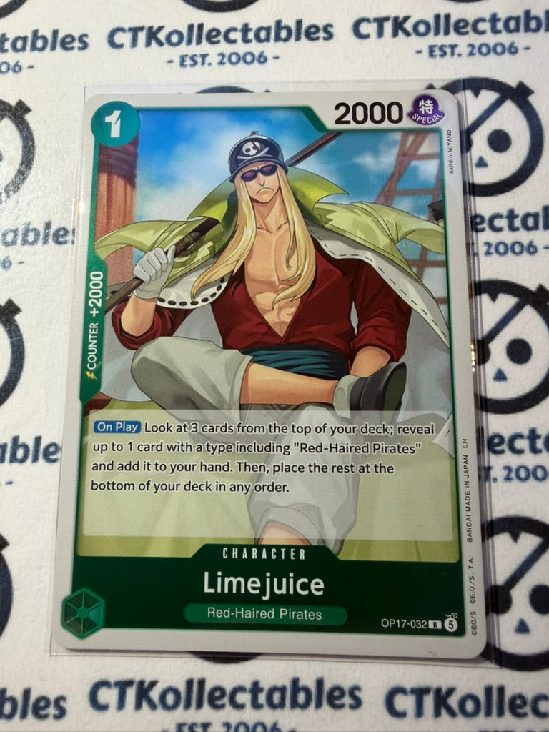 Limejuice R FOIL OP17-032 One Piece The World's Strongest Warrior ENG