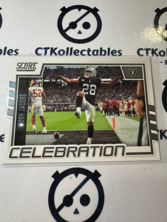 2022 NFL Panini Score Celebration #C-JJ Josh Jacobs Raiders
