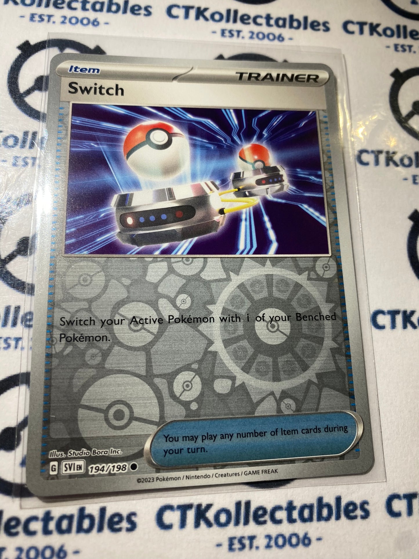 Switch Reverse Holo #194/198 2023 Scarlet & Violet Pokémon TCG