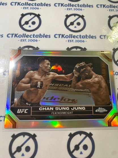 2024 UFC Topps Chrome Chan Sung Jung Sepia Refractor #41