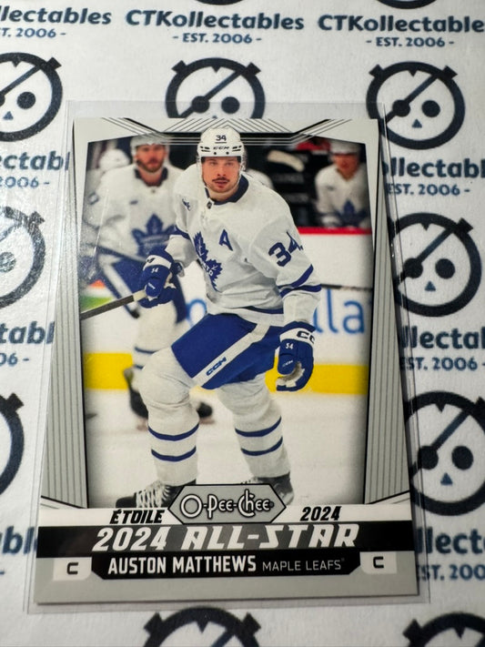 2024-25 O-Pee-Chee Hockey ALL STAR #535 Auston Matthews Toronto Maple Leafs