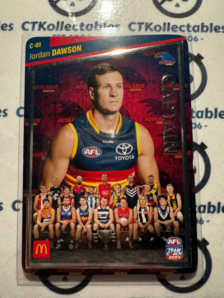 2024 AFL Teamcoach Maccas Captain Silver - Jordan Dawson C-01 Crows