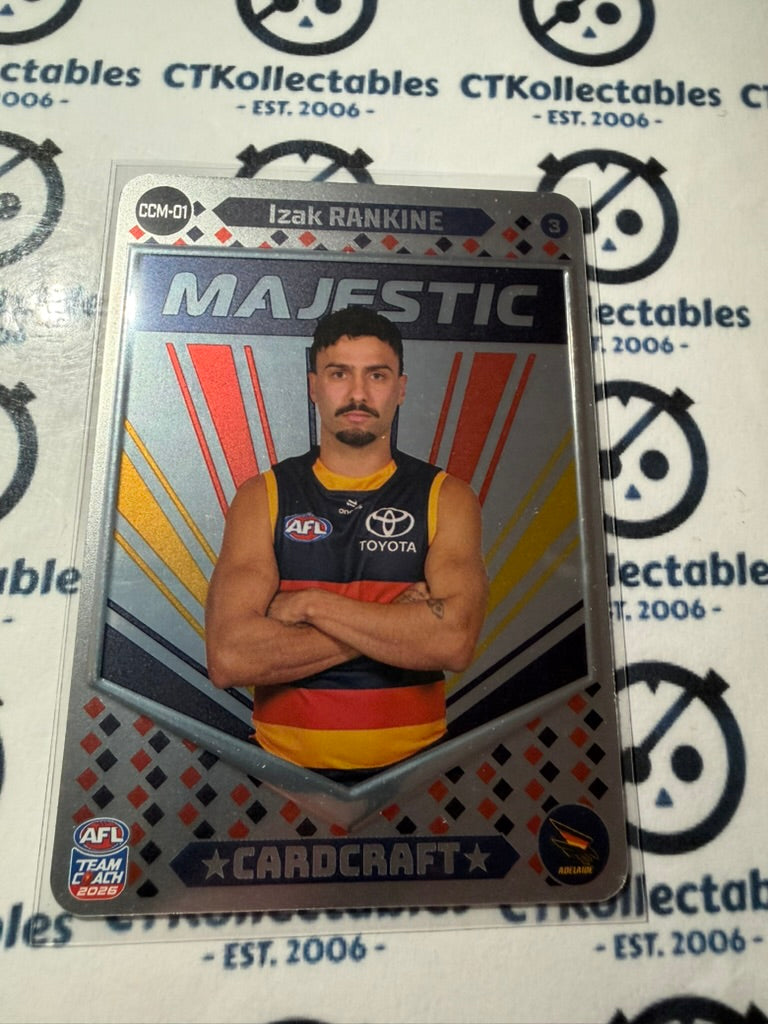 2026 Teamcoach AFL Cardcraft Majestic CCM-01 Izak Rankine #3 Crows