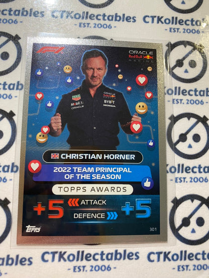 2023 Topps Turbo Attax F1 -Foil Christian Horner (2022 Topps Awards) #301