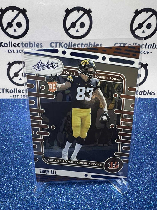 2024 NFL Panini Absolute Rookie RC #182 Erick All Cincinnati Bengals