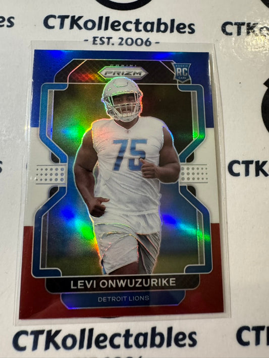 2021 NFL Panini Prizm Red White Blue Prizm #423 Levi Onwuzurike RC