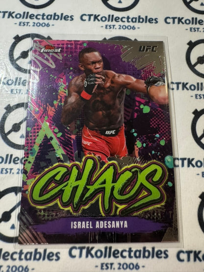 2024 UFC Topps Finest Isreal Adesanya CHAOS  #CHA-29 Middleweight