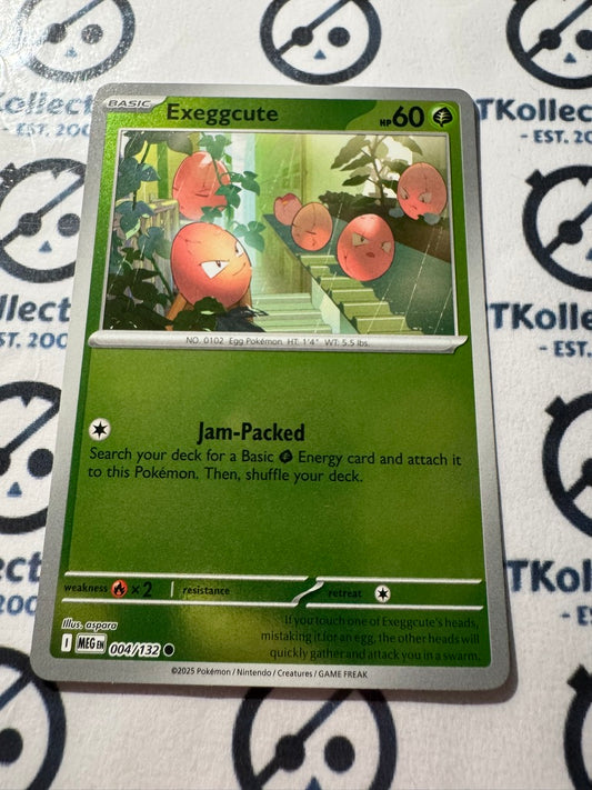 Exeggcute Reverse Holo #004/132 Mega Evolution Pokemon