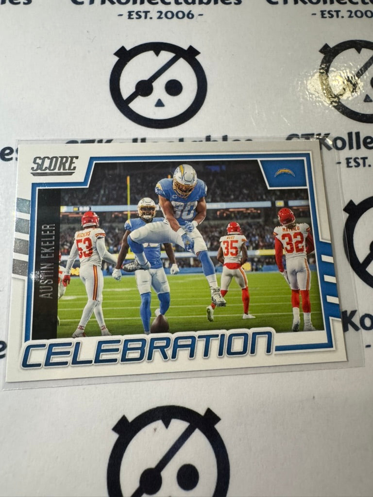 2022 NFL Panini Score Celebration #C-AE Austin Ekeler Chargers