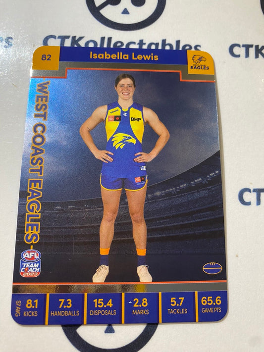 2023 AFLW Teamcoach Silver Card #82 Isabella Lewis