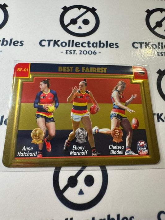 2023 AFLW Teamcoach Adelaide crows Best & Fairest Gold #BF-01