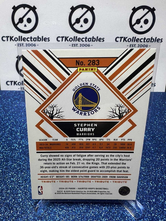 2024-25 Panini NBA HAUNTED HOOPS Tribute Orange Pumpkin #283 Stephen Curry SP