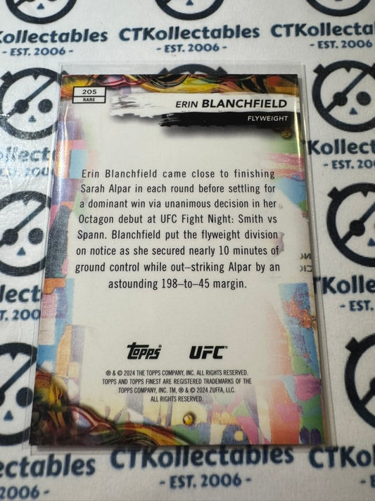 2024 UFC Topps Finest Erin Blanchfield #205 Rare Flyweight