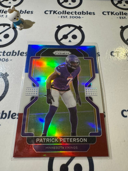 2021 PANINI NFL PRIZM PATRICK PETERSON RED WHITE BLUE PRIZM #132 VIKINGS