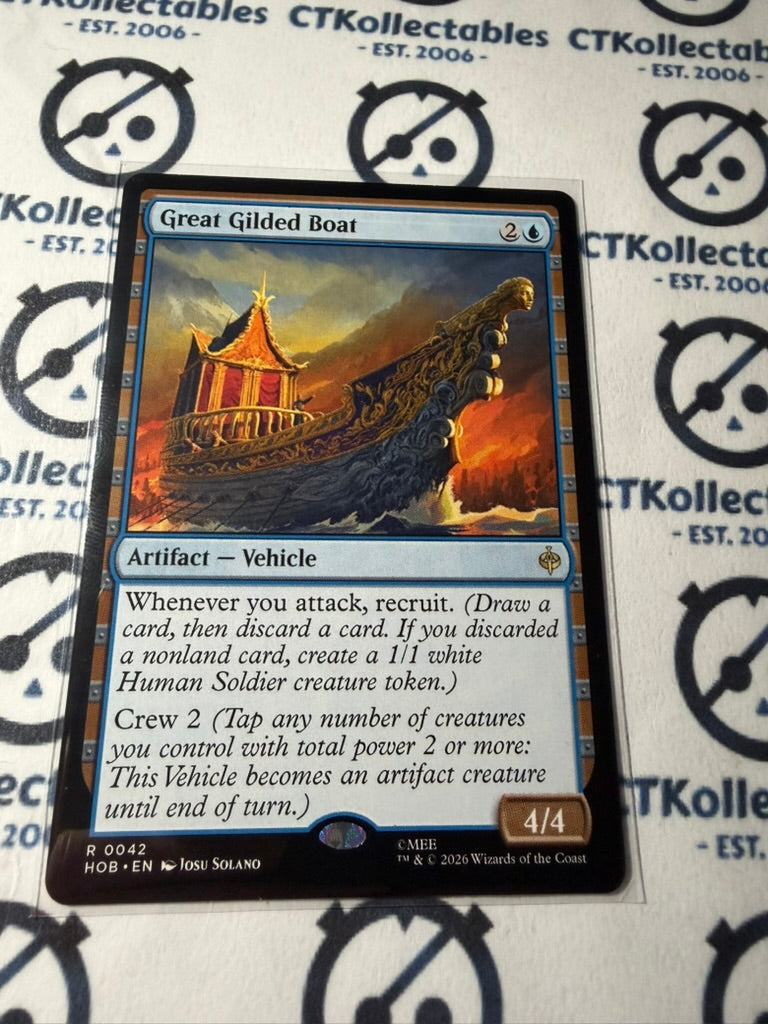 Great Gilded Boat Rare #0042 MTG The Hobbit Foil TCG