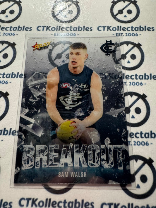 2025 AFL Footy Stars BREAKOUT Sam Walsh B15 Blues