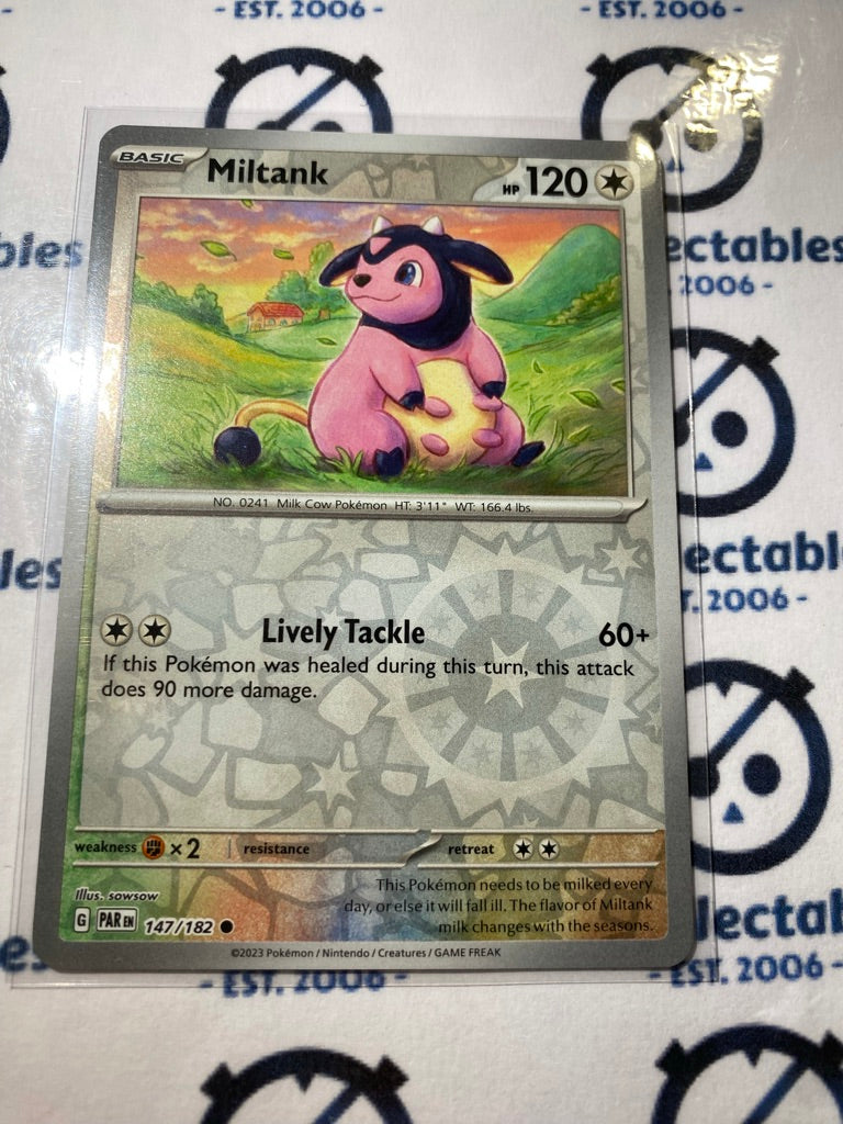 Miltank Reverse Holo #147/182 2023 Scarlet & Violet Paradox Rift Pokémon