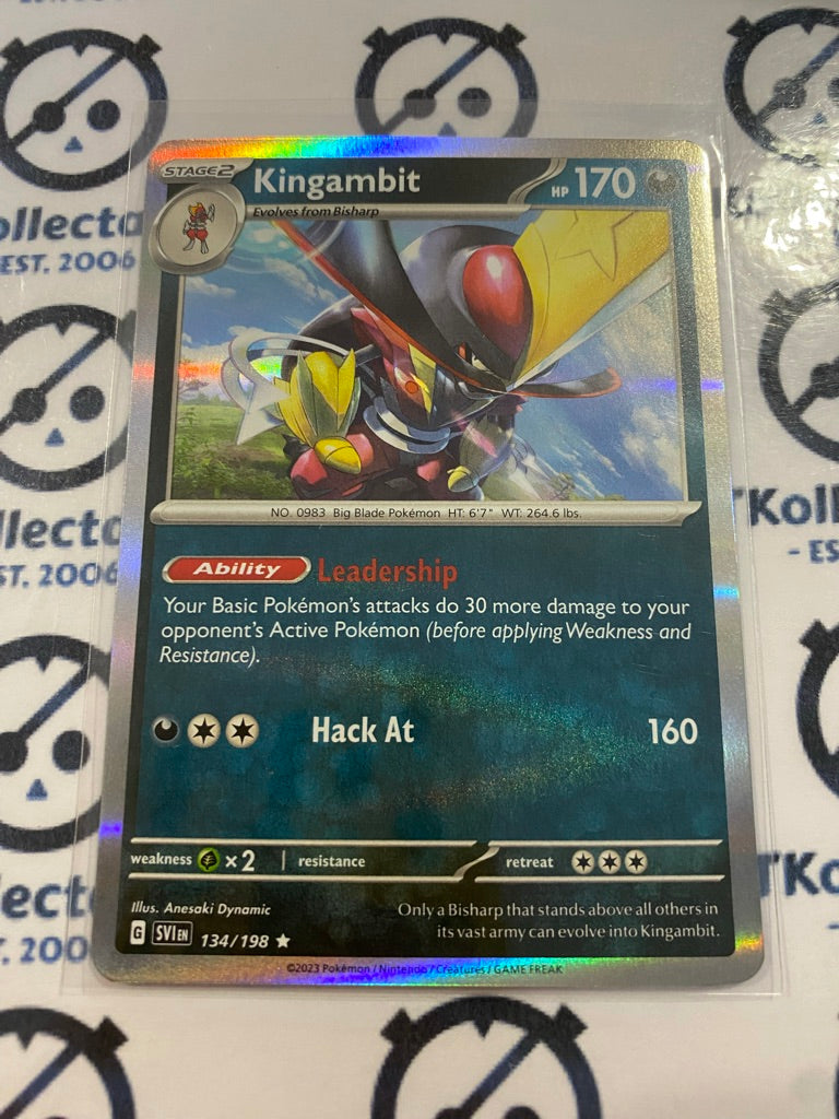 Kingambit Holo Rare #134/198 2023 Scarlet & Violet Pokémon TCG