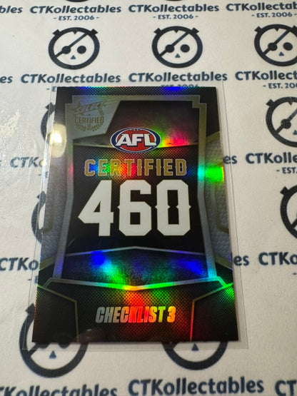 2016 AFL Select Certified Certified 460 Checklist #3 #405/460 #C3