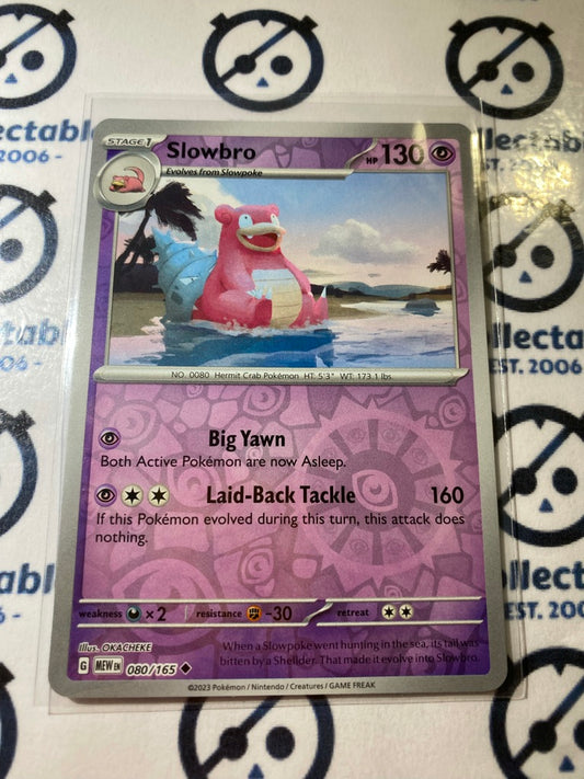 Slowbro Reverse Holo #080/165 Scarlet & Violet 151 Pokemon Card