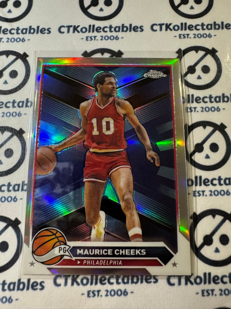 2023/24 Topps NBA Chrome Maurice Cheeks Silver Refractor #34