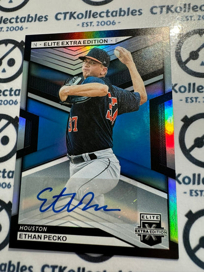 2023 Panini Baseball Elite Extra #20 Ethan Pecko Auto RC Astros