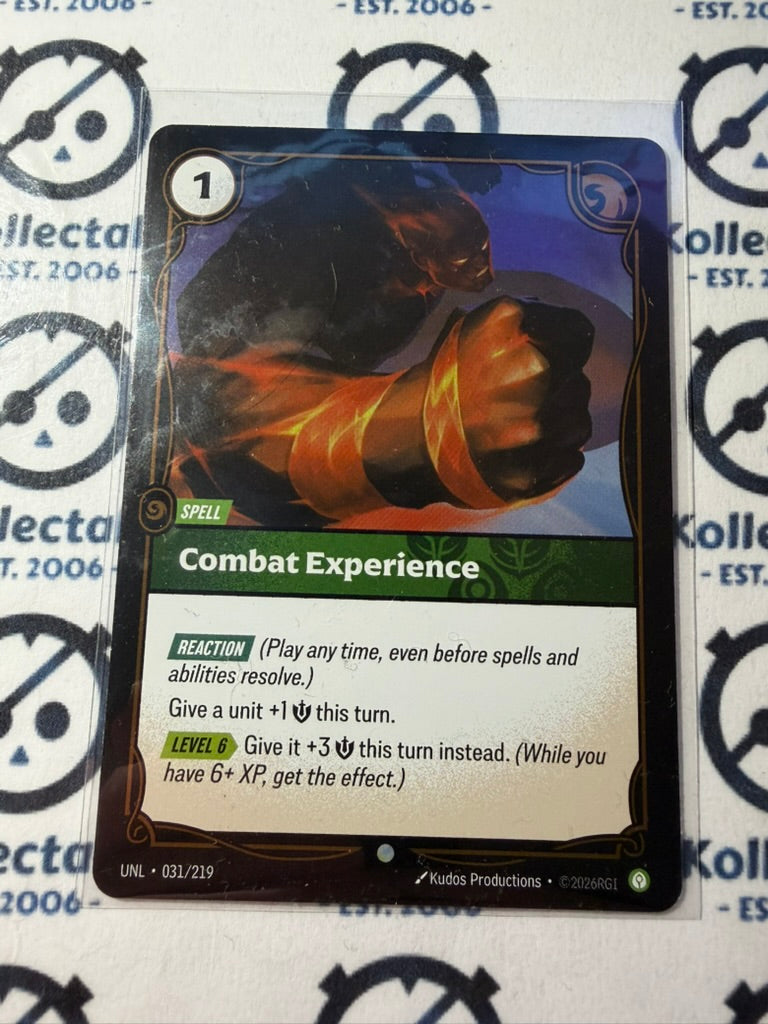 Combat Experience Foil 031/219 Common Unleashed Riftbound