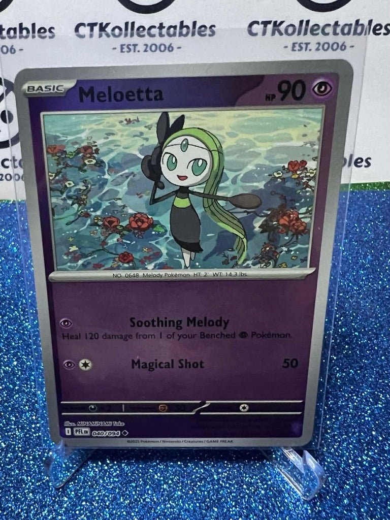 Meloetta Reverse Holo 040/094 Phantasmal Flames Pokemon