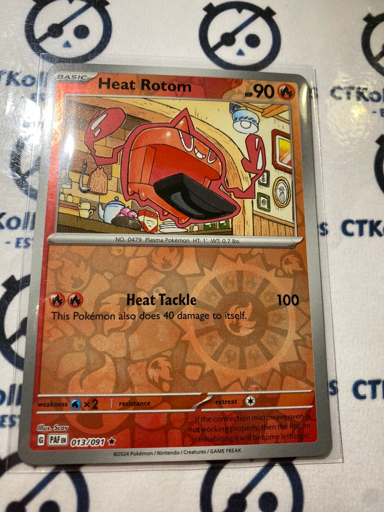 Heat Rotom reverse holo #013/091 2024 Paldean Fates Pokemon Card