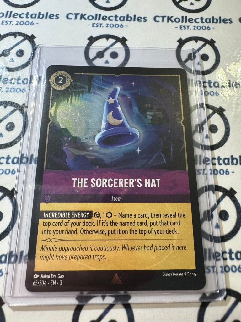 2024 Disney Lorcana Cold-Foil #65/204 The Sorcerer's Hat – Into The Inklands