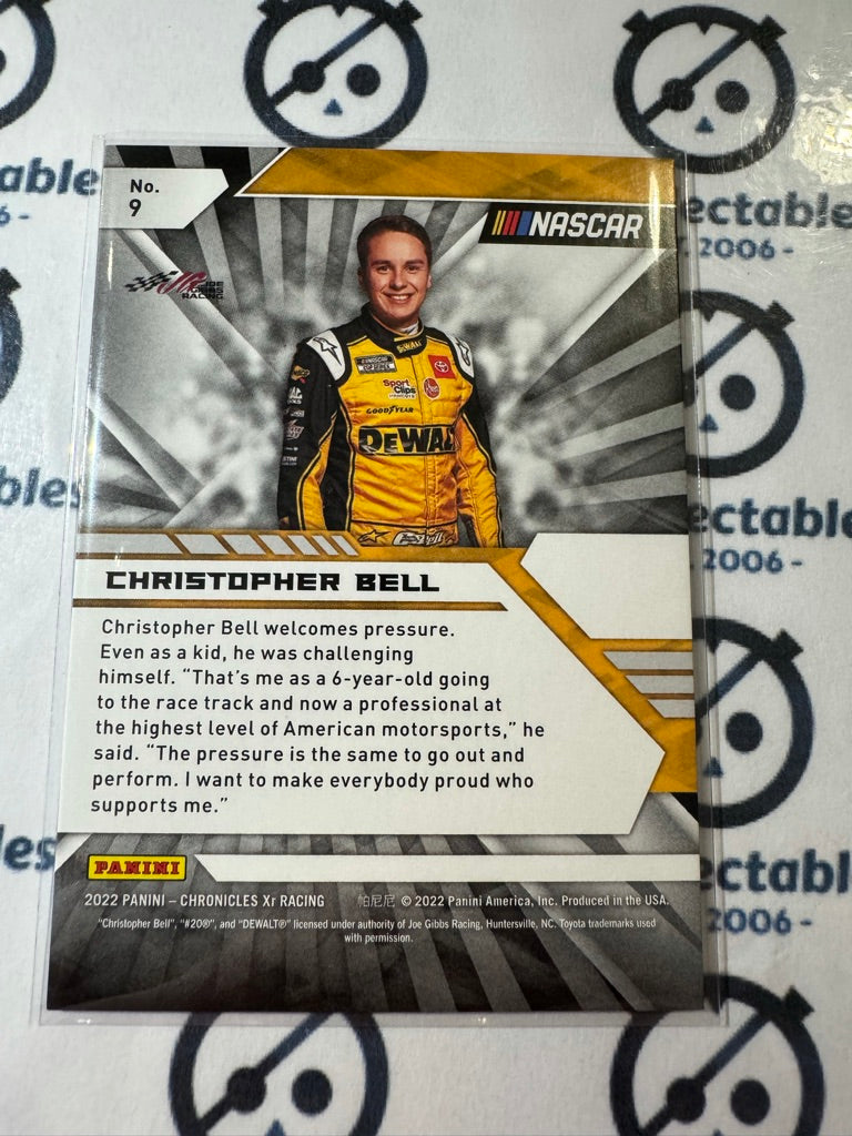 2022 Panini NASCAR Chronicles XR Christopher Bell Green #9