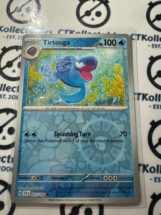 Turtouga Reverse Holo #037/142 Stellar Crown Scarlet & Violet Pokemon