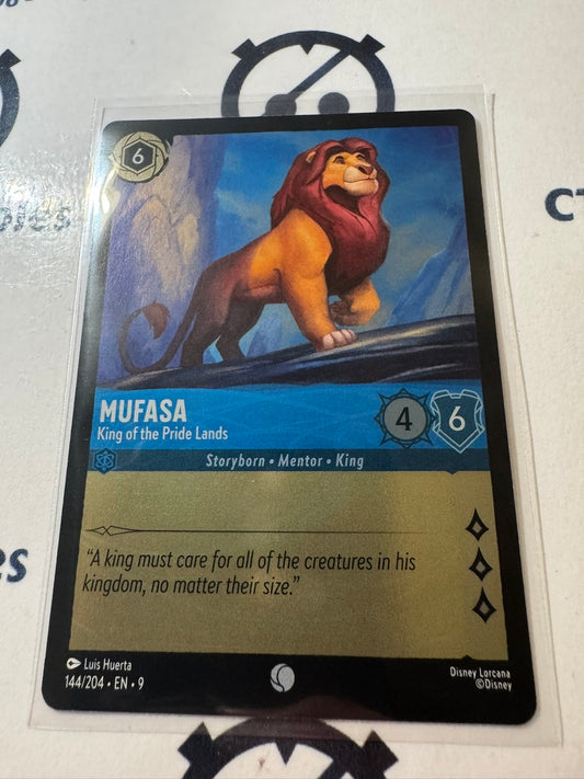 Disney Lorcana Fabled COLD FOIL 144/204 Mufasa King of the Pride Lands C