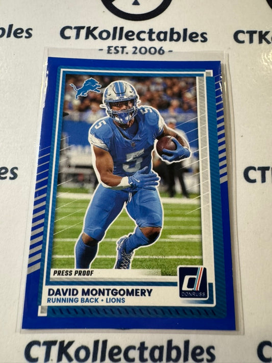 2025 NFL Panini Donruss Press Proof Blue #159 David Montgomery Lions