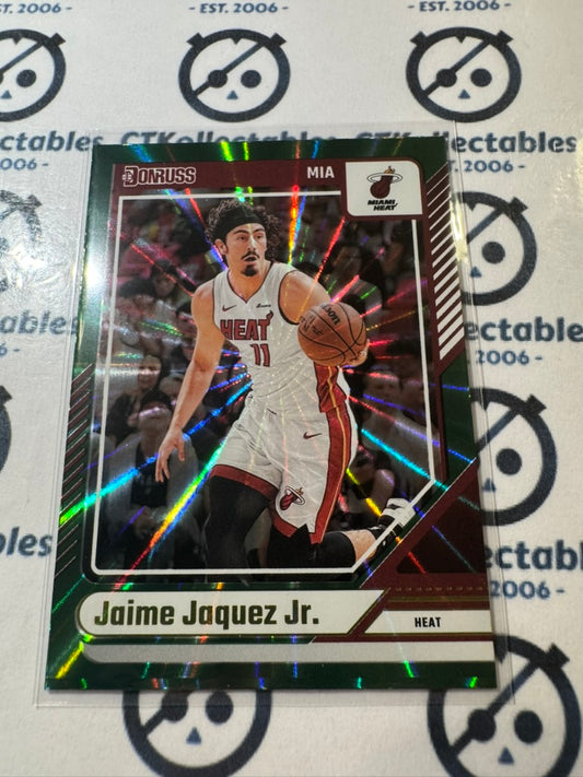 2024-25 NBA Panini Donruss Jaime Jaquez Jr. Green Laser #140 Heat