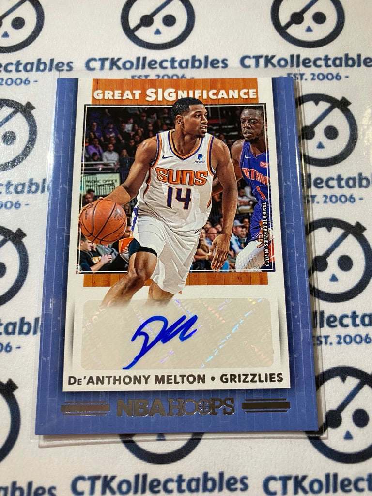 2019-20 NBA Panini Hoops De'Anthony Melton Great Significance Auto #GS-DMT Memphis