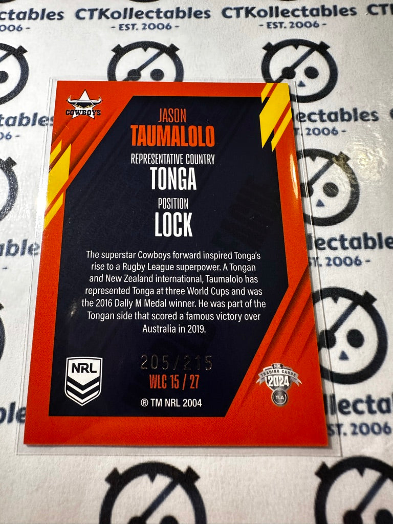 2024 TLA NRL Traders World In League - Copper Jason Taumalolo #205/215 Cowboys