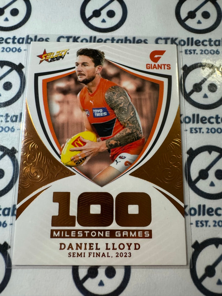 2024 AFL Footy Stars Milestone 100 Games - MG51 Daniel Lloyd Giants