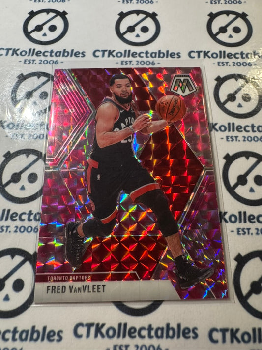 2019-20 NBA Panini Mosaic Fred VanVleet Pink Prizm RC #9 Raptors