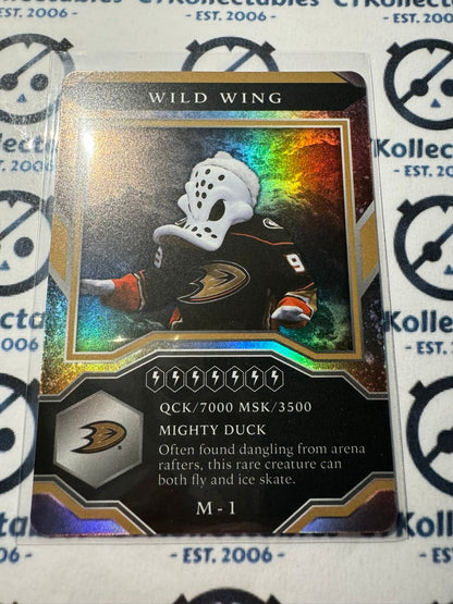 2021-22 UPPER DECK MVP Wild Wing # M-01 MASCOTS Anaheim Ducks hockey card