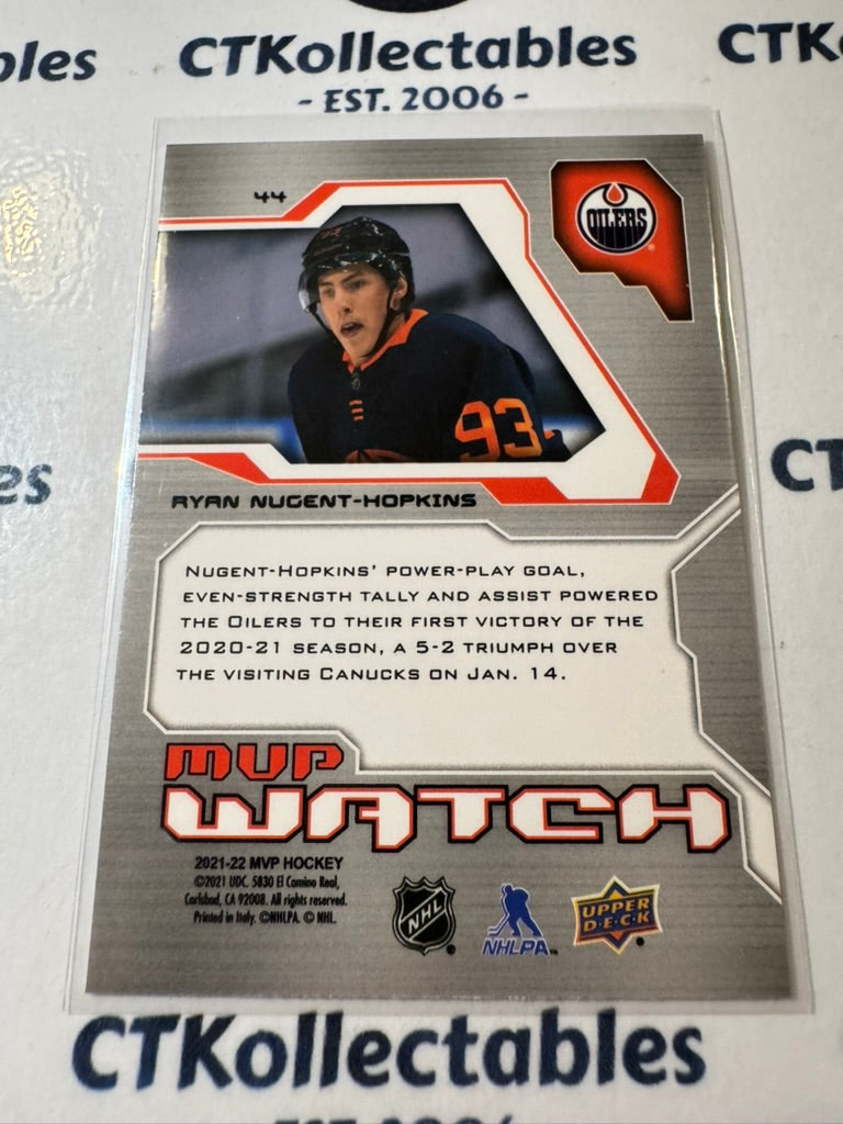 2021-22 NHL Upper Deck MVP Ryan Nugent-Hopkins MVP Watch #44 Oilers