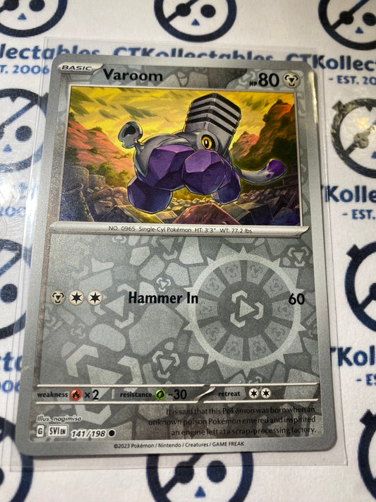 Varoom Reverse Holo #141/198 2023 Scarlet & Violet Pokémon TCG