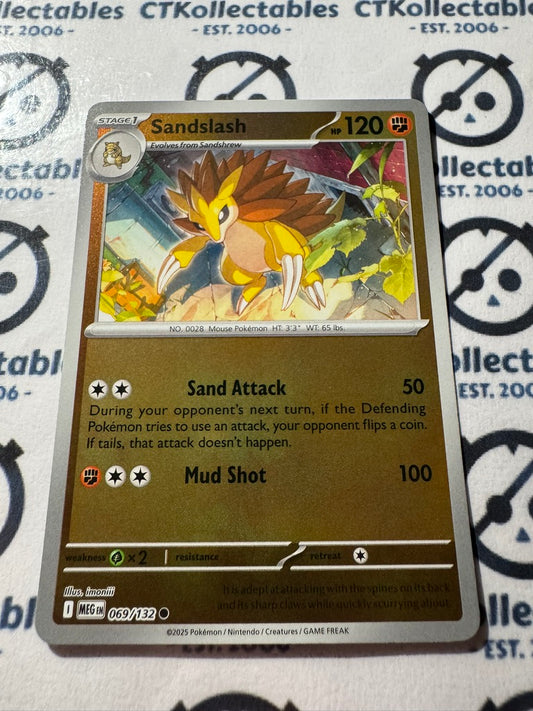 Sandslash Reverse Holo #069/132 Mega Evolution Pokemon