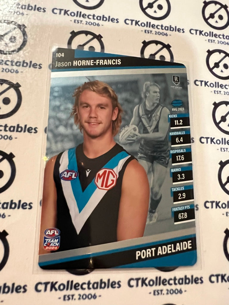 2024 AFL Teamcoach Silver Card #104 Jason Horne-Francis Power