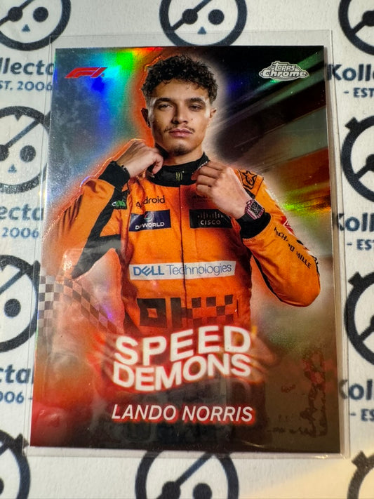 2024 Topps Chrome F1 Lando Norris Speed Demons #SD-7