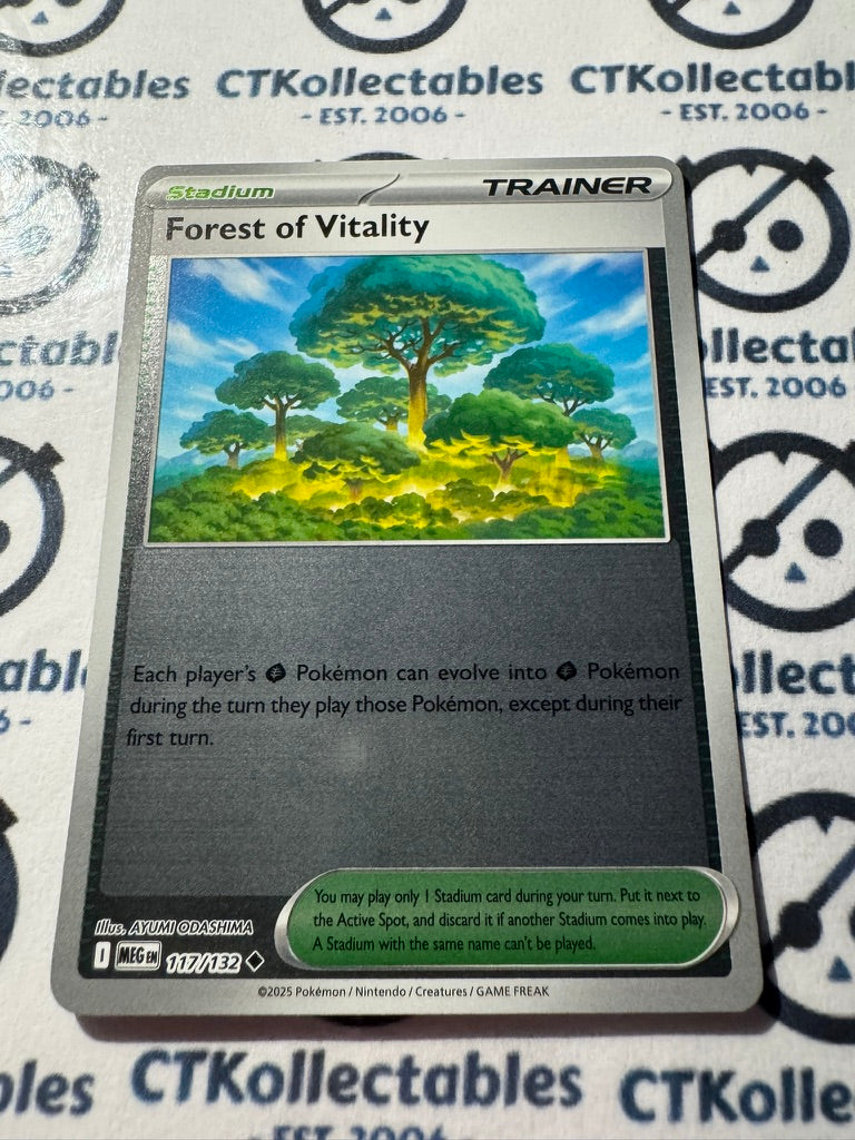 Forest Of Vitality Reverse Holo #117/132 Mega Evolution Pokemon