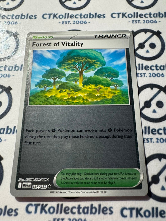Forest Of Vitality Reverse Holo #117/132 Mega Evolution Pokemon