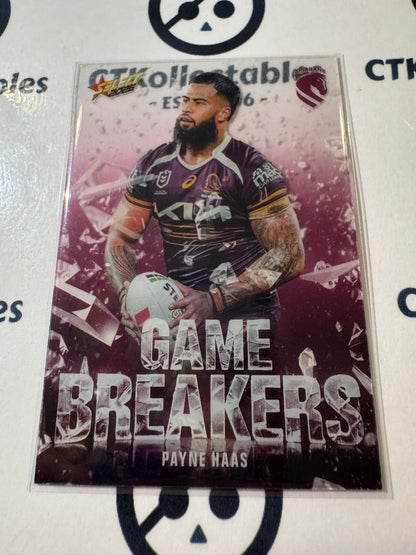 2026 Select NRL League Heroes Game Breakers #GB2 Payne Haas Broncos