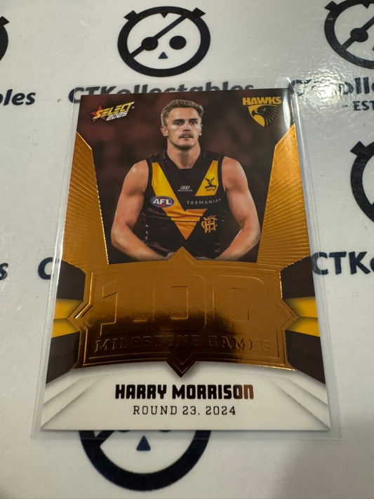2025 AFL Footy Stars Milestone Harry Morrison MG61 Hawthorn