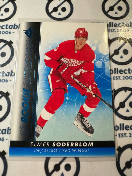 2022-23 NHL SP Hockey Elmer Soderblom Rookie Authentics Blue Parallel #107